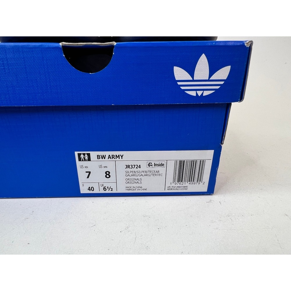 Adidas BW Army Sneakers Brown Leather Canvas Casual Shoes JR3724 Women's‎ Size 8 - Picture 3 of 8